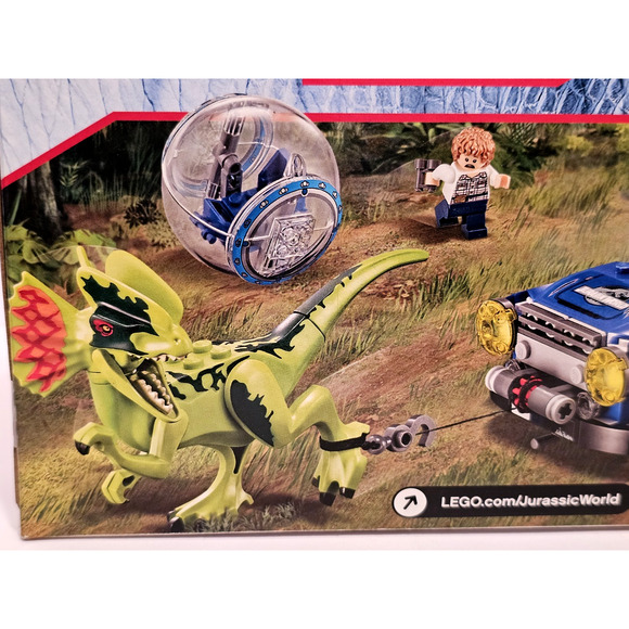 DILOPHOSUARUS AMBUSH Jurassic World LEGO Set #75916 NEW Sealed RETIRED Unopened - Picture 8 of 16